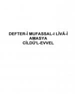 Defter-i Mufassal-ı Liva-i Amasya Cildü-l Evvel